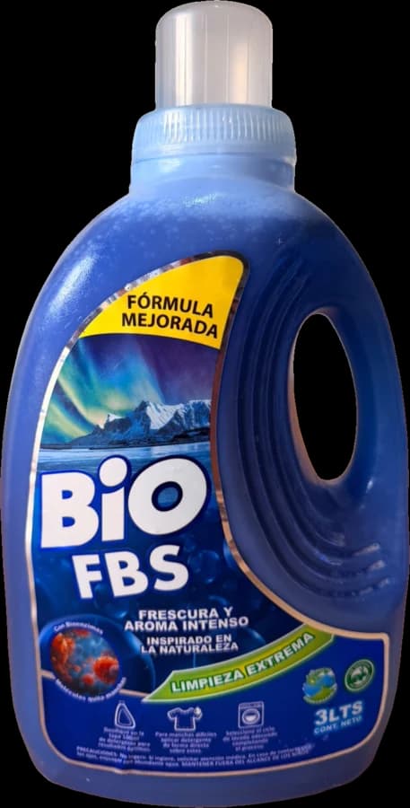 Detergente líquido Azul · Bidón con asa